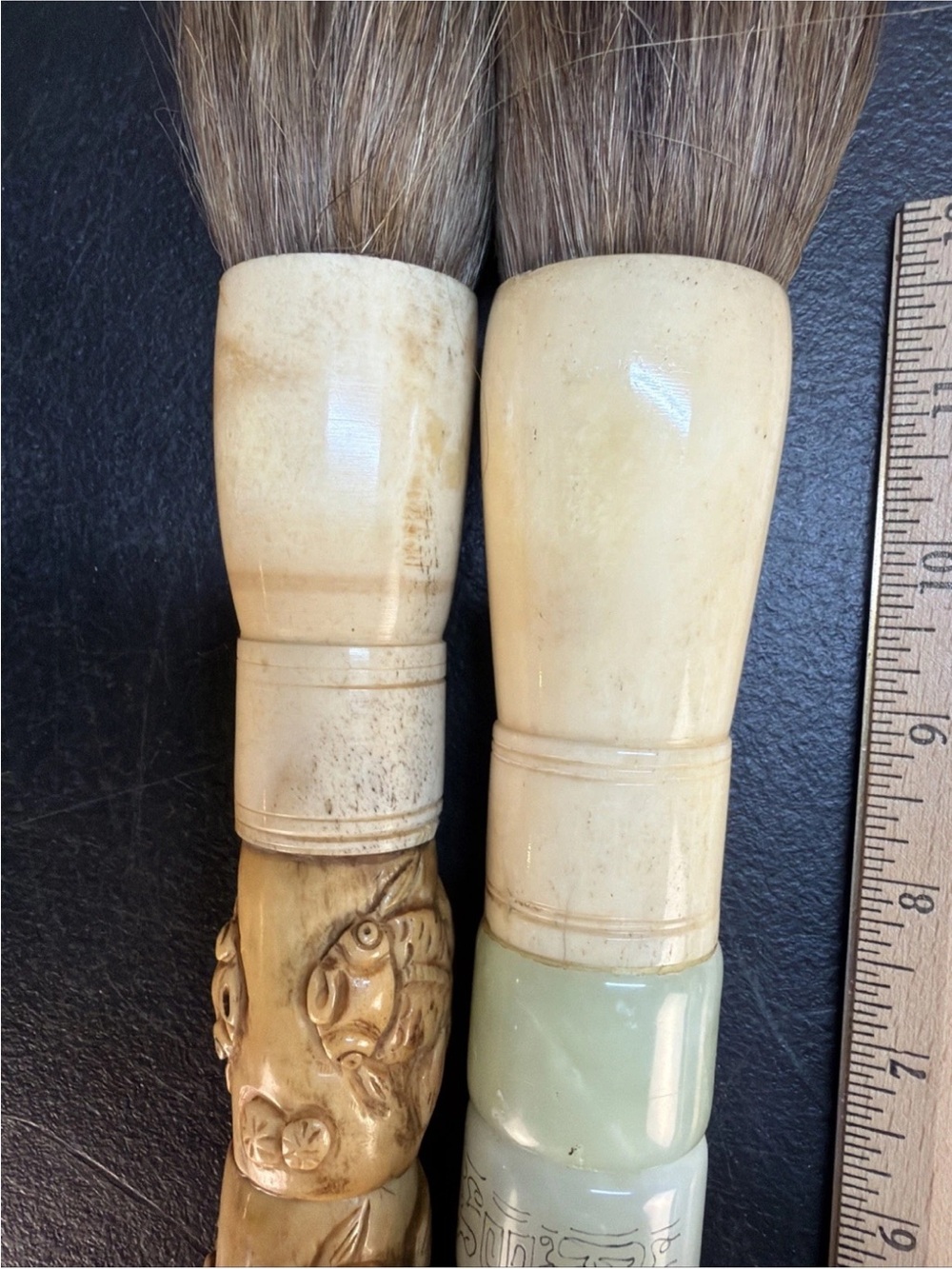 Antique GORGEOUS Asian Decorative Calligraphy Brushes - Picture 14 of 16
